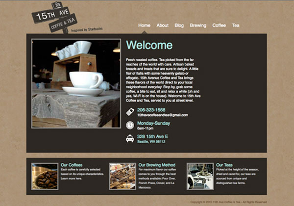 Cafe Website
